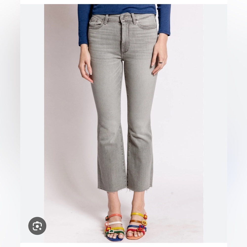 DL1961 BRIDGET BOOT HIGH RISE INSTASCULPT CROP Women's Gray Jeans. Size 26